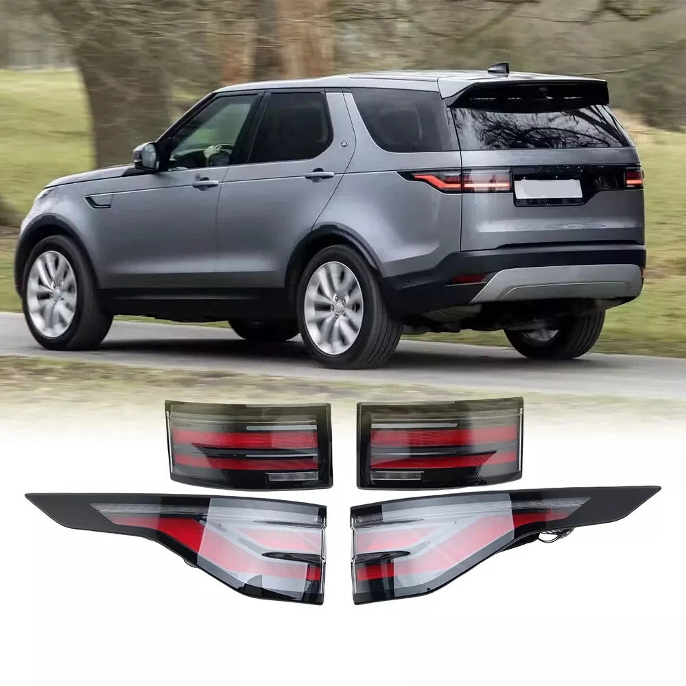 Pair Outer Inner Rear Tail Lights For 2017-2023 Land Rover Discovery 5 Rear Lamp
