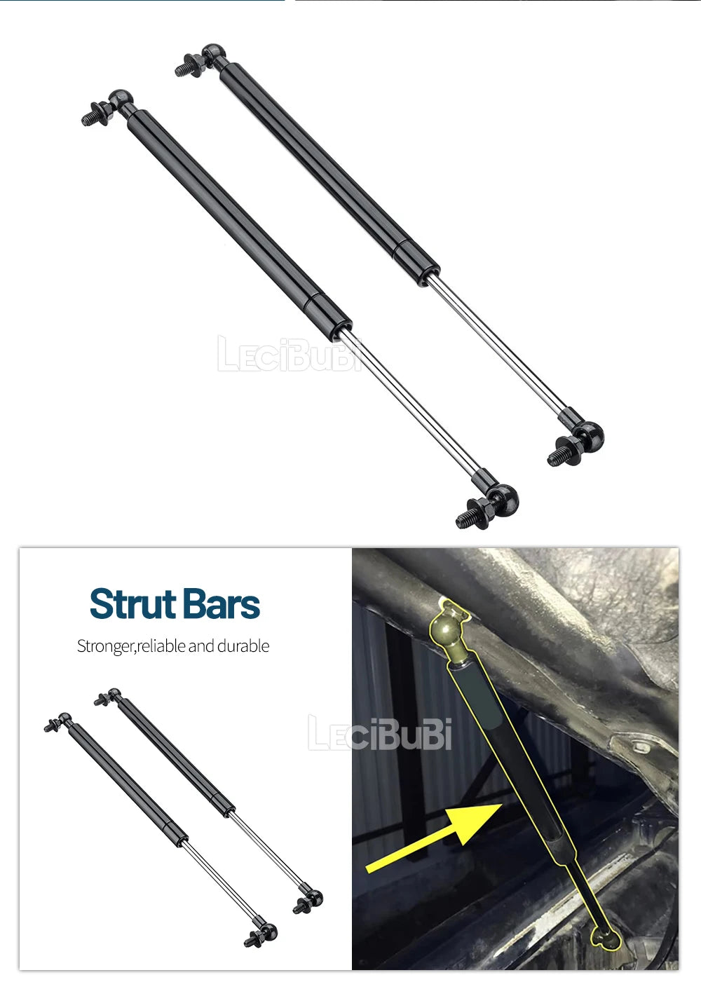 For Nissan Patrol Y61 Y62 1997-2018 2pcs Front Bonnet Hood Strut Lift Support Bars Gas Spring Dampers Rod Accessories