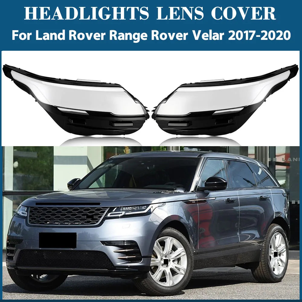 For Land Rover Range Rover Velar 2017 2018 2019 2020 Headlamps Plastic Cover Lampshade Headlight Shade Headlamp Shell Lamp Shade
