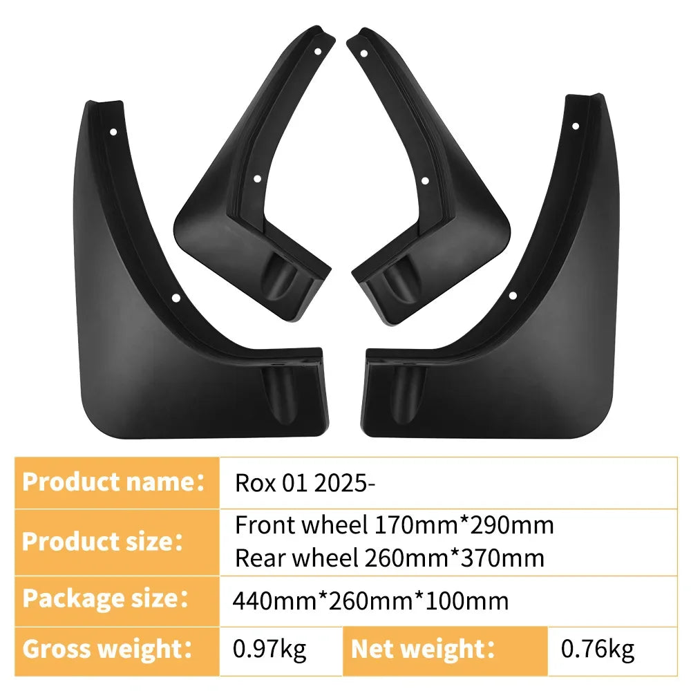 Suitable for Jishi Rox 01 2023-2025 Car Tire Fender Skin Exterior Modification Front and rear tire coverings and mud protection
