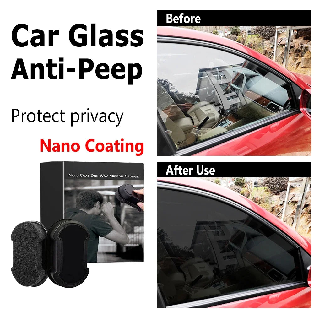 Anti Peeping Glass Cleaning Sponge Isolate Glass From Light Dedicated for Privacy Protection in Cars & Home Effective Anti-theft