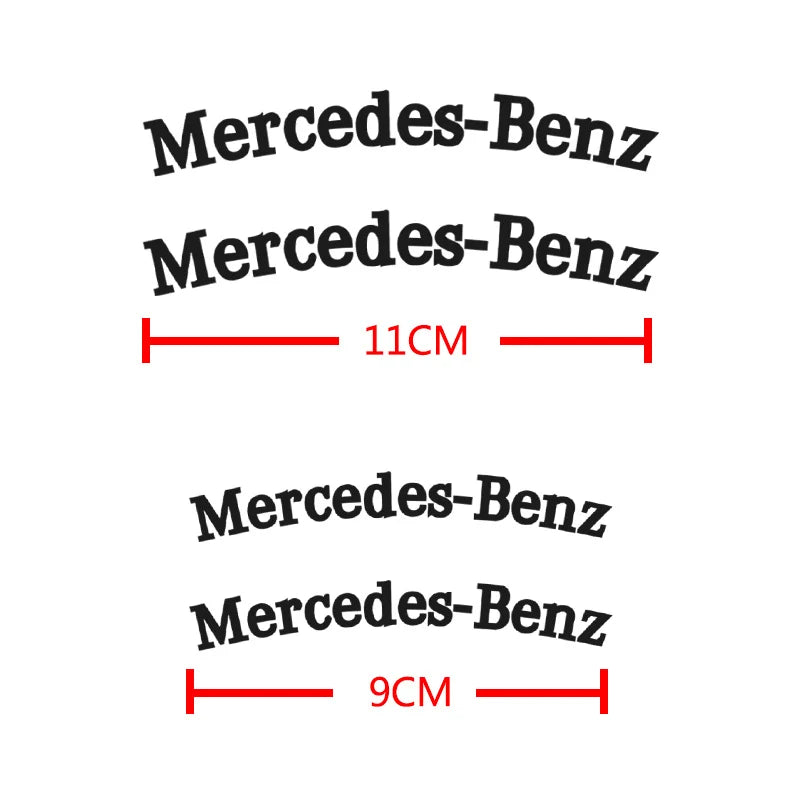 For Mercedes-benz AMG Sticker Brake Caliper Sticker Label Logo AMG Personalized Modification Decorative Auto Sticker Accessories