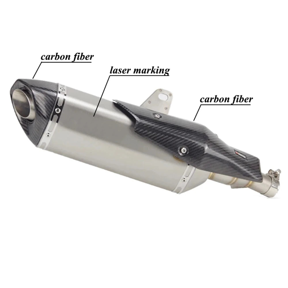 Motorcycle Exhaust Muffler Escape Tube Header Link Pipe Slip On For Honda X-ADV 750 X ADV750 ADV 2017 2018 - 2023