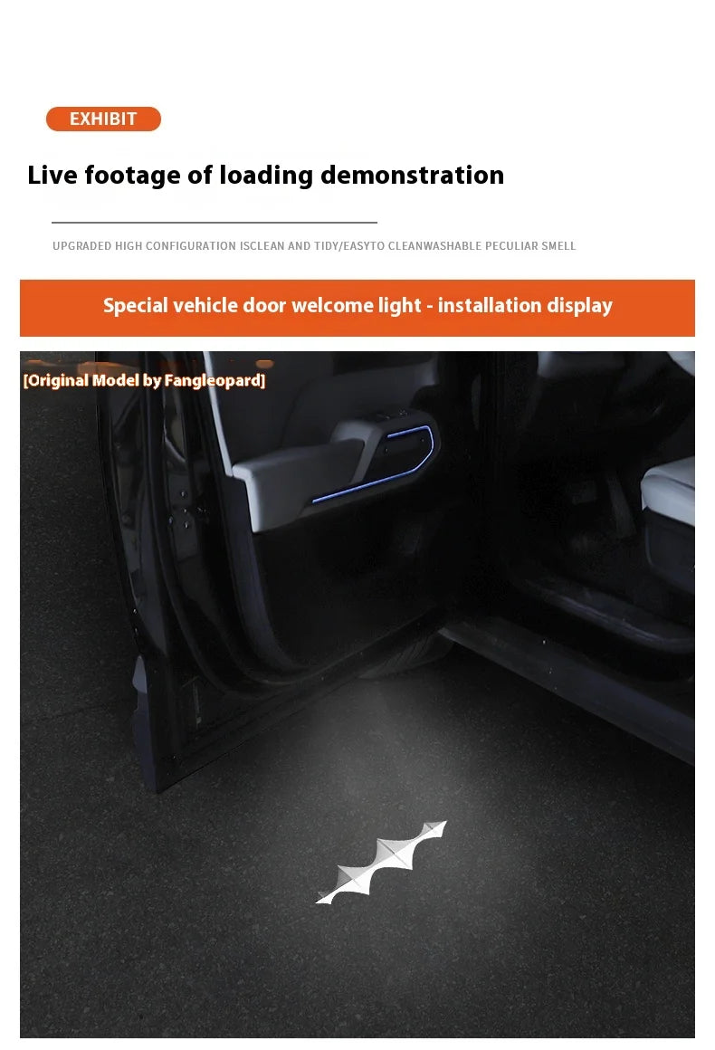 For Byd Leopard 5 Denza B5 Special Door Welcome Light Interior Decoration Modification Non-Destructive Installation Ambient