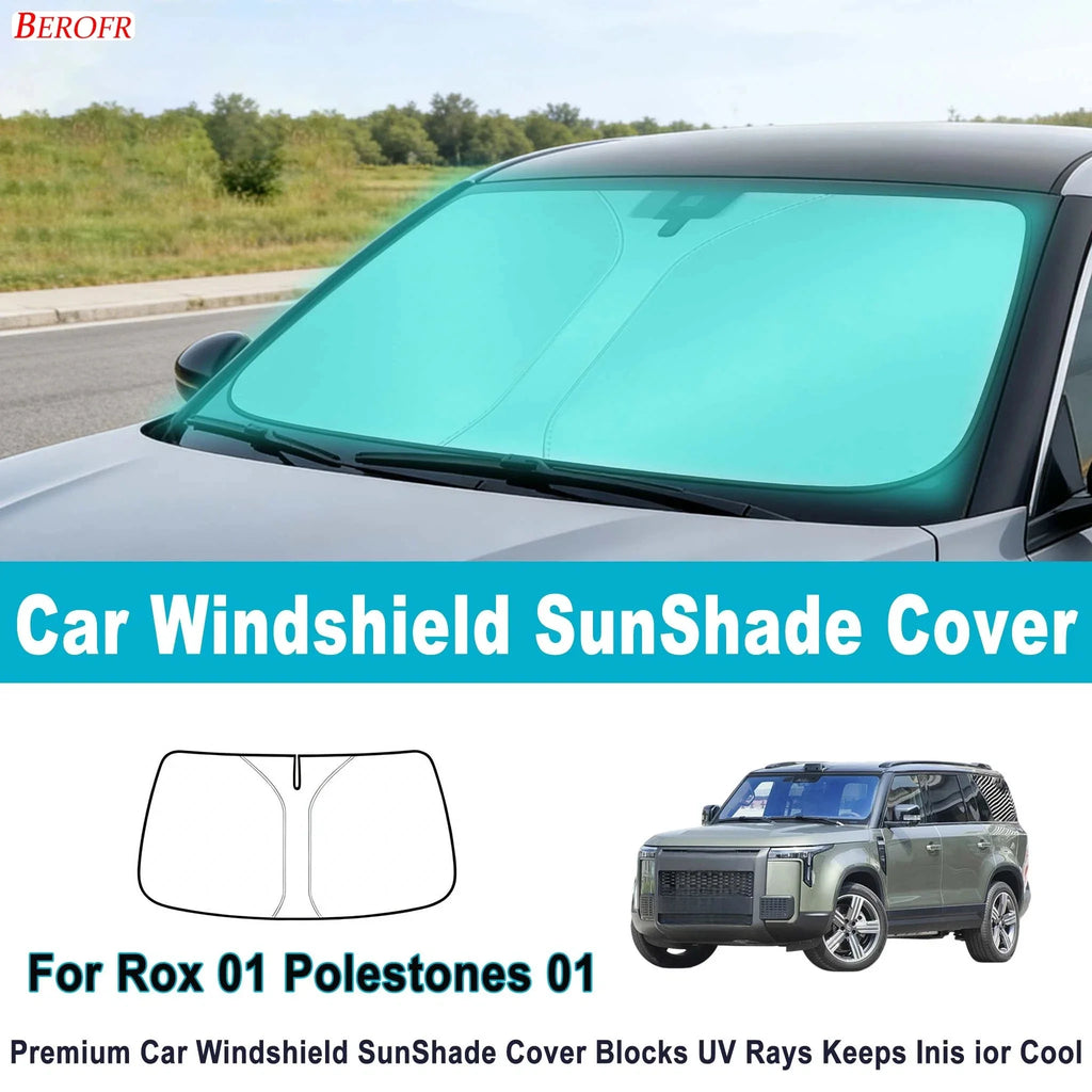 For Rox 01 Polestones 01  2023-2024 Car Windshield Sunshade Cover Front Window Sun Shade Heat Insulation Summer Auto Accessories