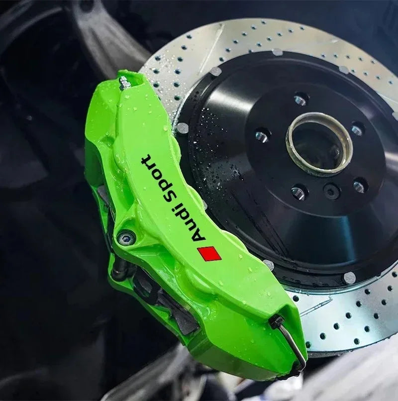 6pcs/set Heat Resistance Caliper Decals Wheel Decor Vinyl Sticker For Audi Sline TT RS A4 B7 B8 B9 A3 8P 8V 8L A5 A6 A1 A7 A8 C6