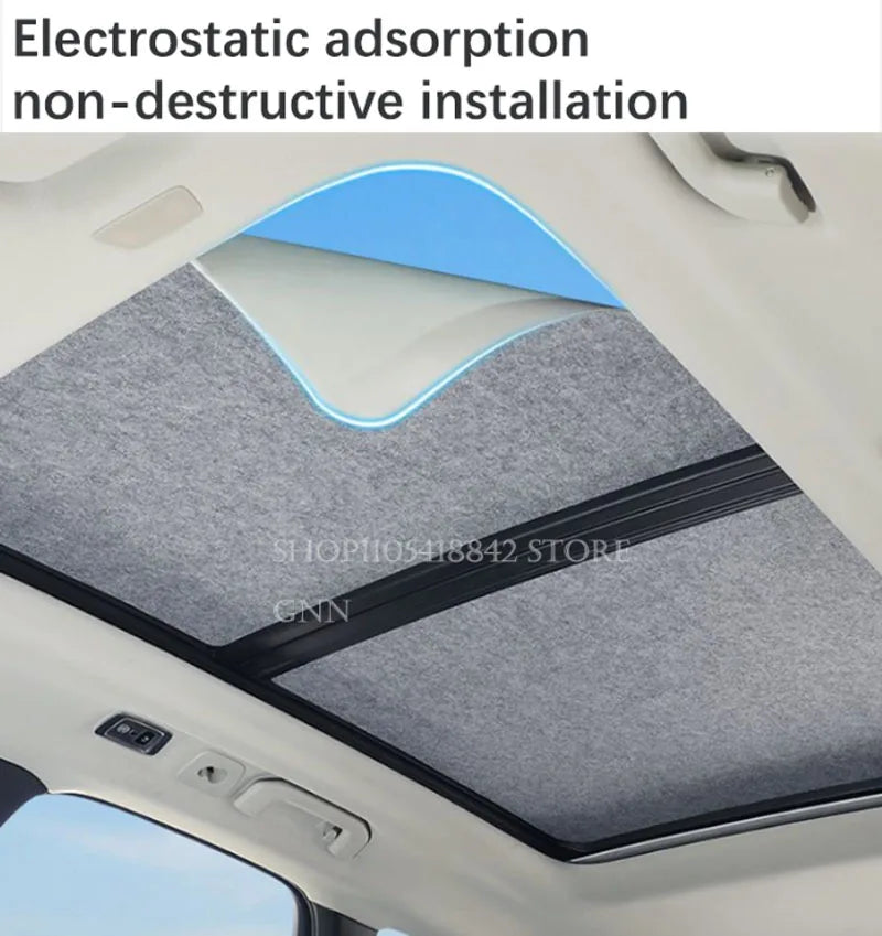 Customized For BYD Leopard Tai 3 Titanium 3 Denza B3 Electrostatic Car Skylight Sunshades Sunroof Blind Sun Shades UV Protection