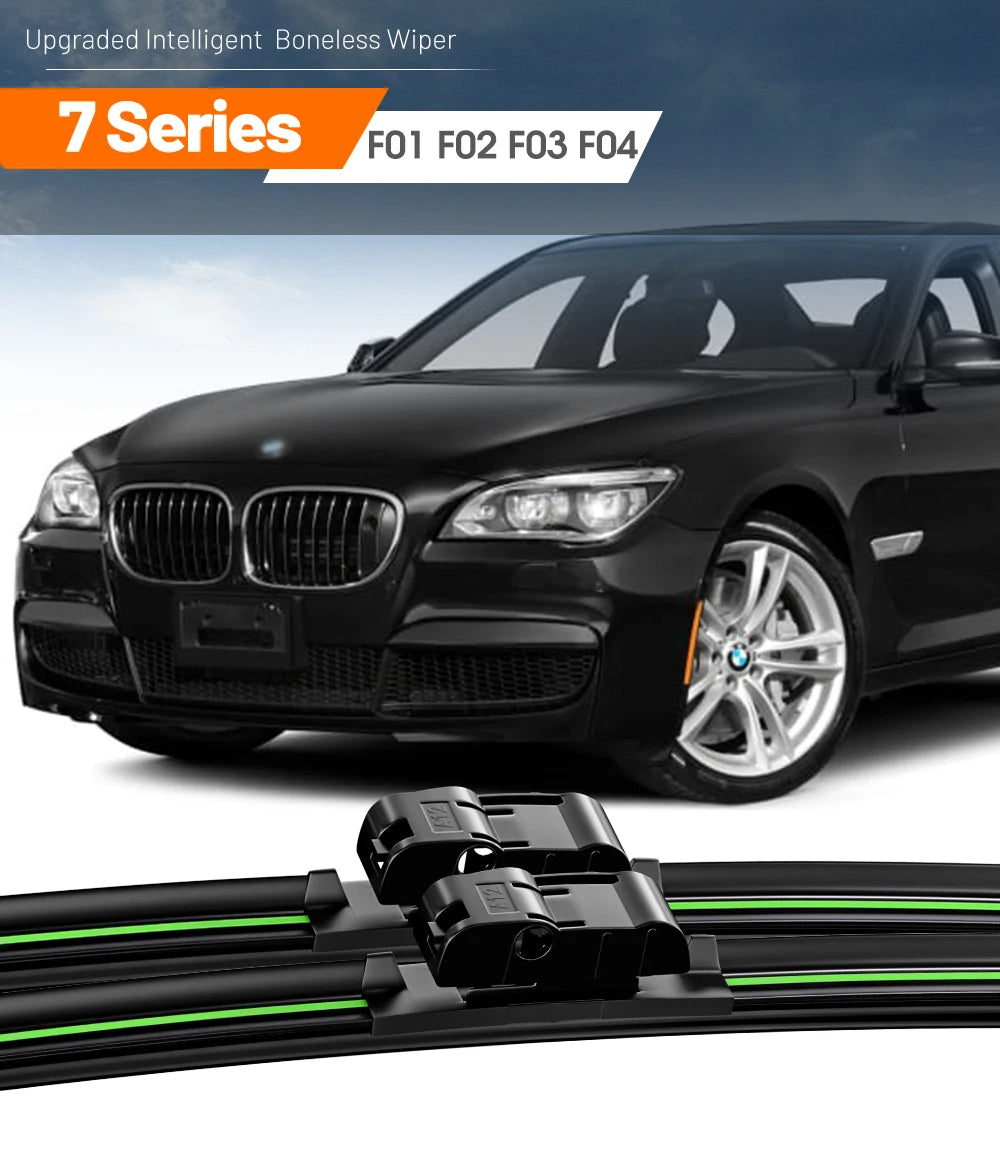 2pcs For BMW 7 Series F01 F02 F03 F04 Front Windshield Wiper Blades 2008-2015 2009 2010 2013 2014 Windscreen Window Accessories
