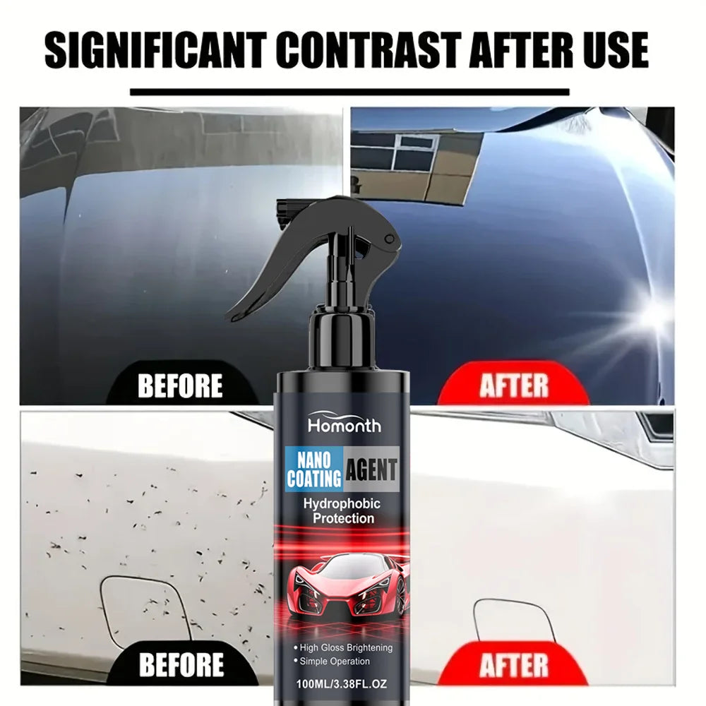3in 1 Car Ceramic Nano Coating Liquid Coat Nano Crystal Hydrophobic Layer Polishing Paint Coating Agent - 3in 1 Car Polis