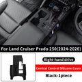 For Toyota Land Cruiser Prado LC250 250 J250 2024-2026 Center Console Silicone Cover Anti-Scratch Anti-Dust Perfect Fit Interior