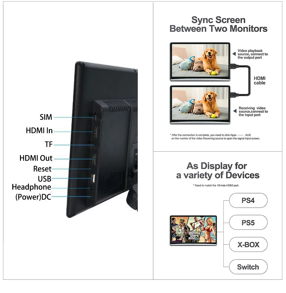 Car TV 13.3 Inch 4GB+64GB 8-core HD 4K Screens Android 12.0 Headrest Monitor For Kia Rear Seat Entertainment System