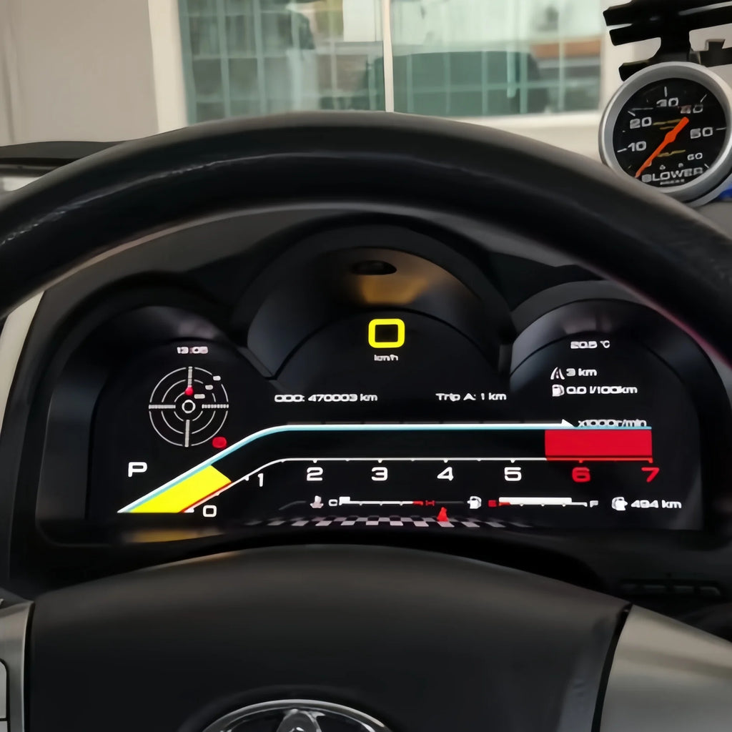 12.3 Inch LCD Car Digital Dashboard For Toyota Hilux VIGO FORTUNER 2005 2006 - 2014 2015 Years Panel Speedometer Virtual Cockpit