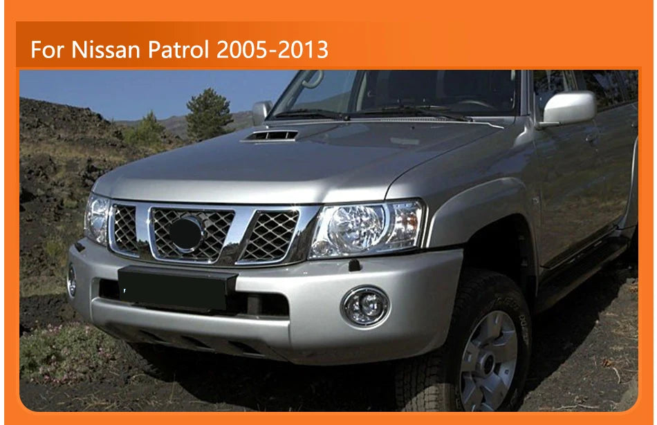 LED Auto Headlight Assembly For Nissan Patrol Y61 2005-2013 Upgrade Plug and Play Projector Lens Car Front lamps Accessories