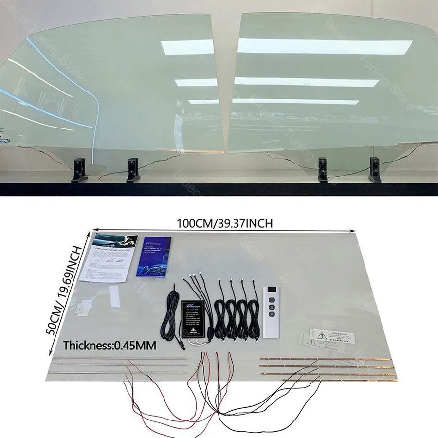 Automotive PDLC Smart Film for Car Windows | Switchable Privacy Glass Tint | Electric Smart Tint Film