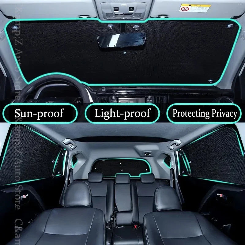 Car Sun Visor For Nissan Patrol Armada Y62 2010~2024 Anti-UV Pad Window Sunshades Curtain Windshield Sun Shades Auto Accessoires