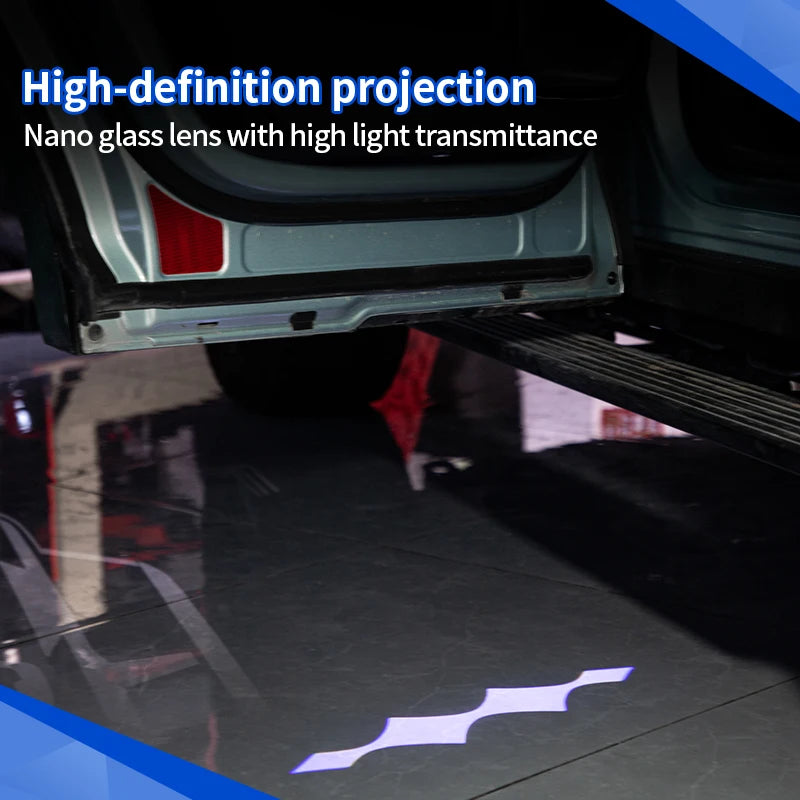 Auto Door Welcome Light For BYD Leopard 8 Denza B8 2024+ HD Atmosphere Light Laser Ground Light Exterior Upgrade Car Accessories