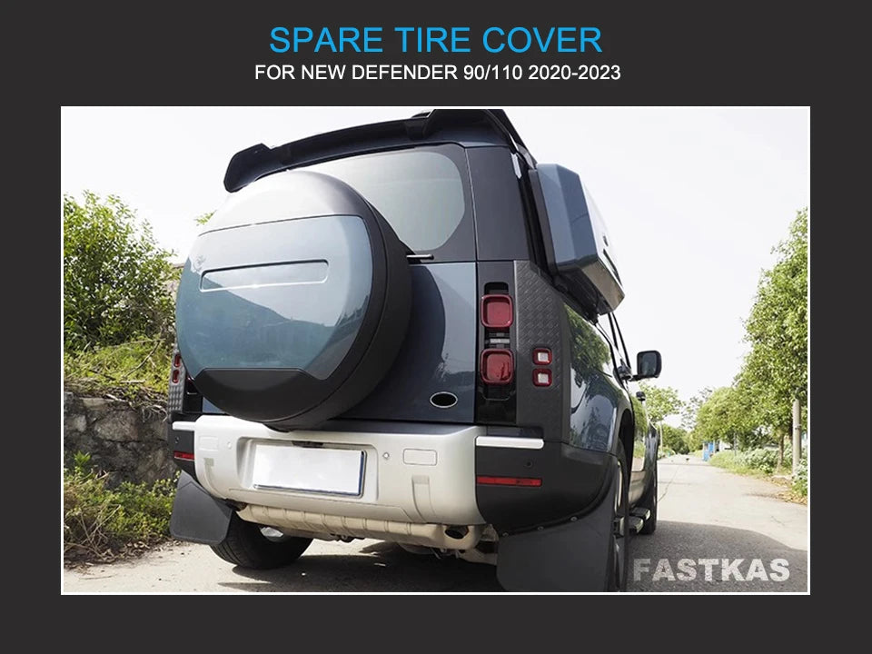 Spare Tire Cover Rear for Land Rover Defender 90 110 2020-2025 Trunk Spare Cover Wheel Cove Exterior Decoration Accessories