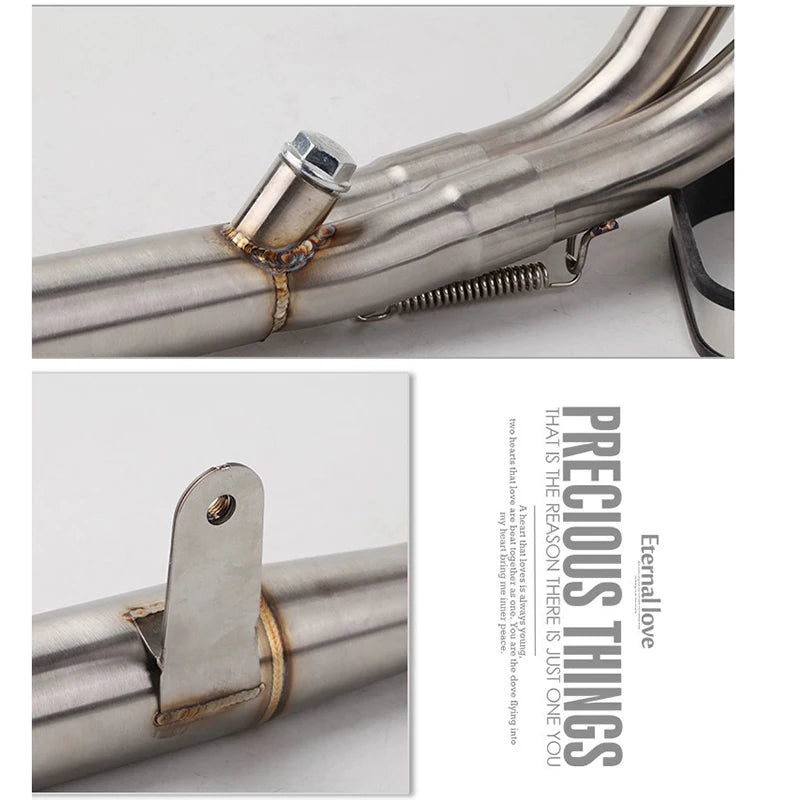 Motorcycle Exhaust Escape Front Middle Tube Link Pipe Slip On For Honda CBR500 CB500X CB500F CBR500R CBR 500 2013-2022