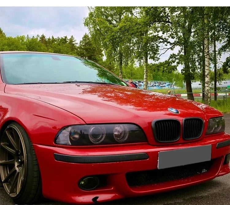 Front Bumper Lower Kidney Inside Grills Ventilation M Style Chrome Design Grille Facelift For BMW 5 Series E39 1997 -2003 LCI