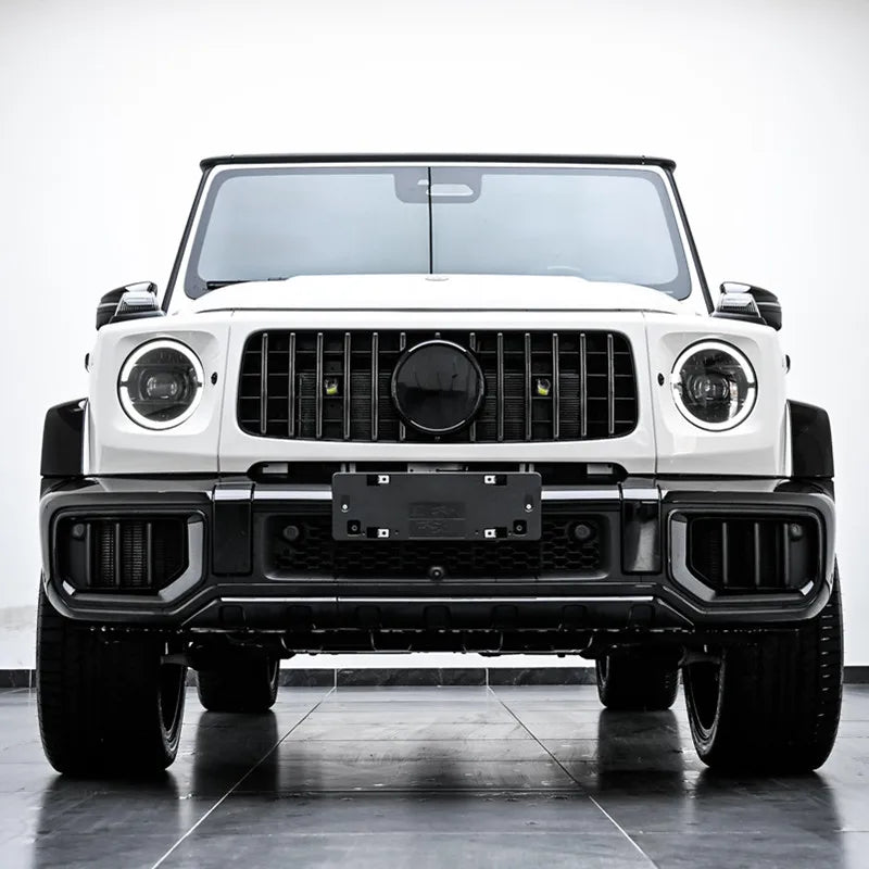 For Mercedes G Class 2019-2024 W464 G63 Upgrade 2025 W465 G63 Style Front Bumper Grille 3Pcs Facelift Exterior Mod Accessories