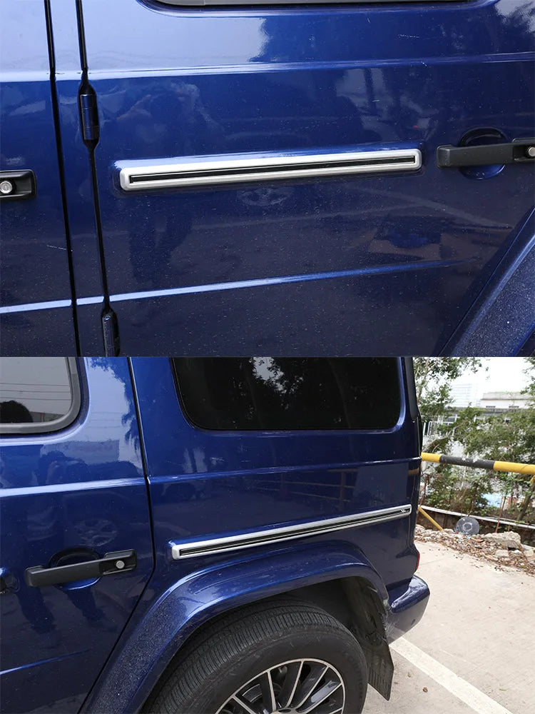 10 Pcs/Set ABS Car Side Door Body Molding Strips Cover Trim For Mercedes Benz G Class W464 2019-2025 Car Exterior Accessories