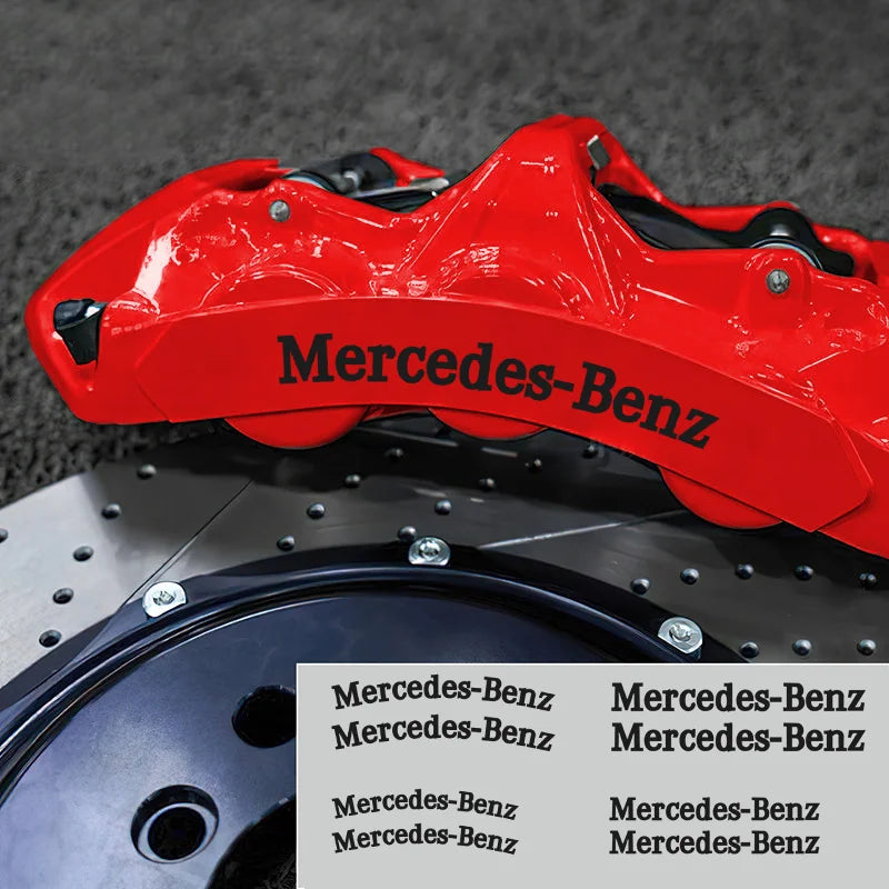 For Mercedes-benz AMG Sticker Brake Caliper Sticker Label Logo AMG Personalized Modification Decorative Auto Sticker Accessories