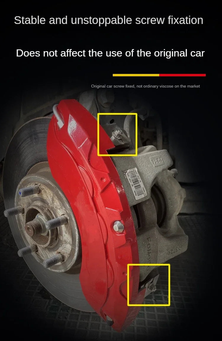 For Audi Car Brake Caliper Cover Aluminum Front Rear Fit RS SQ A1 A2 A3 A4 A5 A6 A7 A8 Q1 Q2 Q3 Q4 Q5 Q6 Q7 Q8 2009-2026