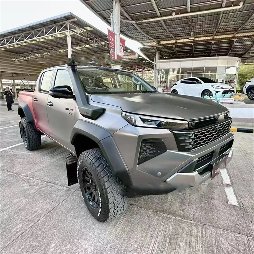 Wheel Arch Fender Flares For Toyota Hilux Travo 2025-2026 GR Style Wide Body Fender Extensions ABS Off Road Mudguard Arch Cover