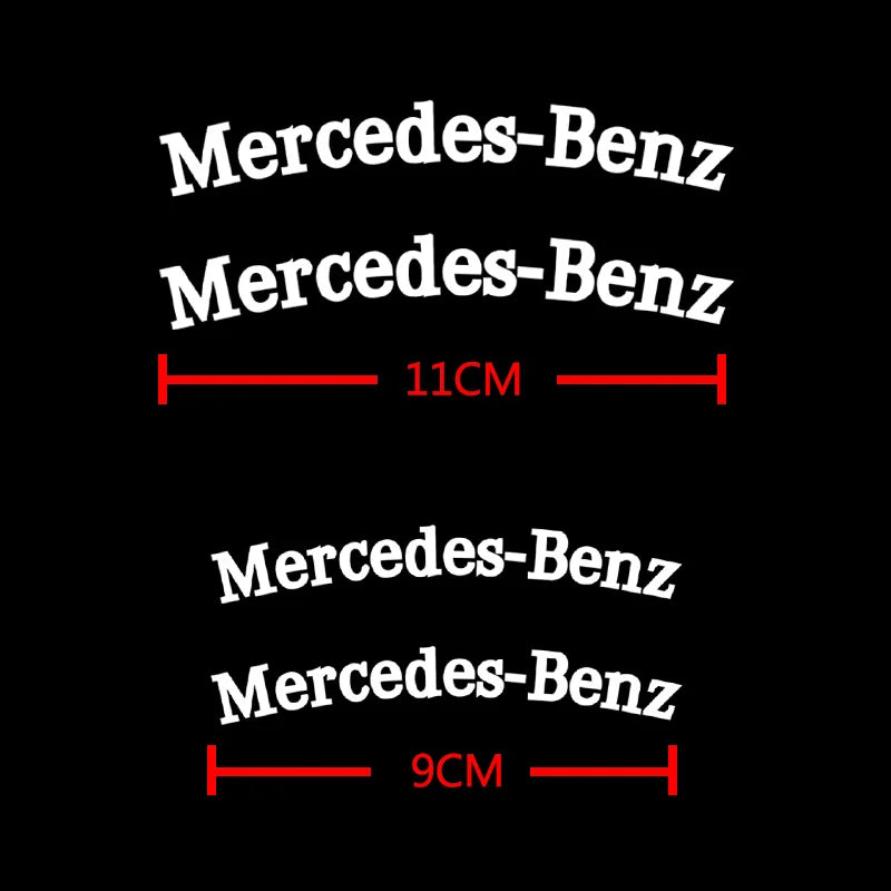 For Mercedes-benz AMG Sticker Brake Caliper Sticker Label Logo AMG Personalized Modification Decorative Auto Sticker Accessories