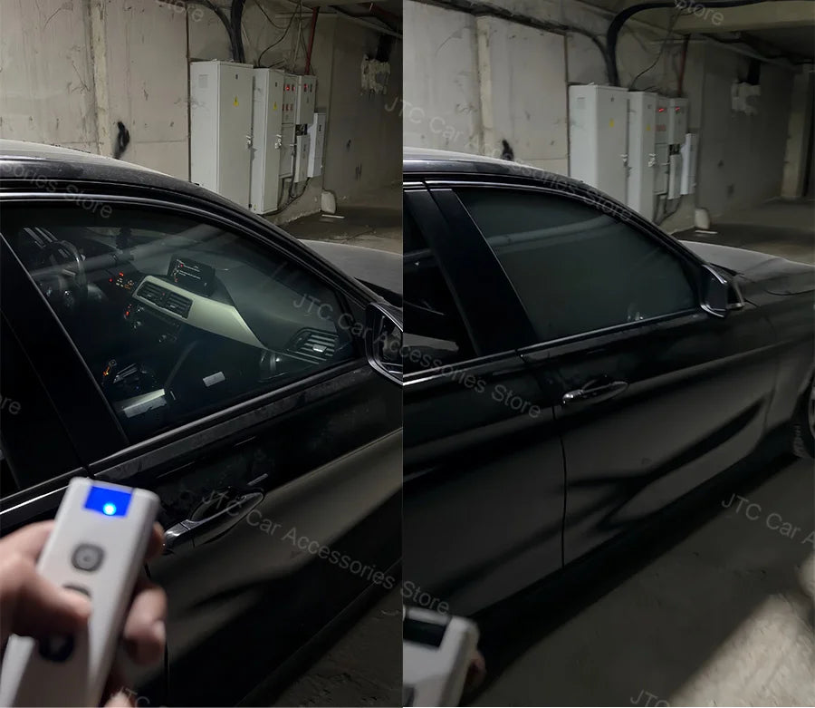 PDLC Smart Privacy Film for Electric Vehicle Windows, Electric Switchable Privacy Glass Tint, Instant Dimming Smart Window Film