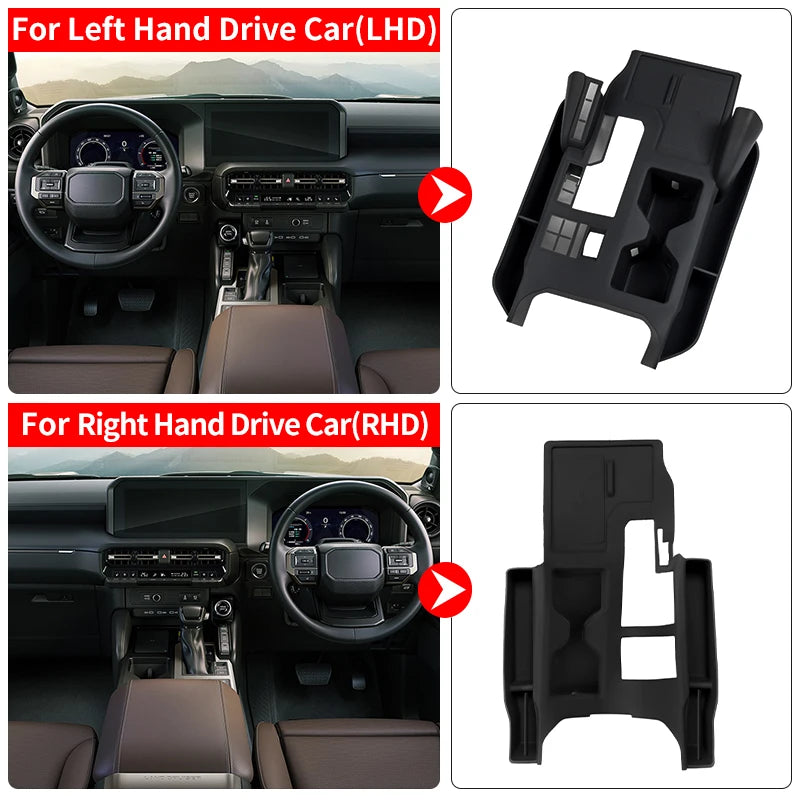 For Toyota Land Cruiser Prado LC250 250 J250 2024-2026 Center Console Silicone Cover Anti-Scratch Anti-Dust Perfect Fit Interior