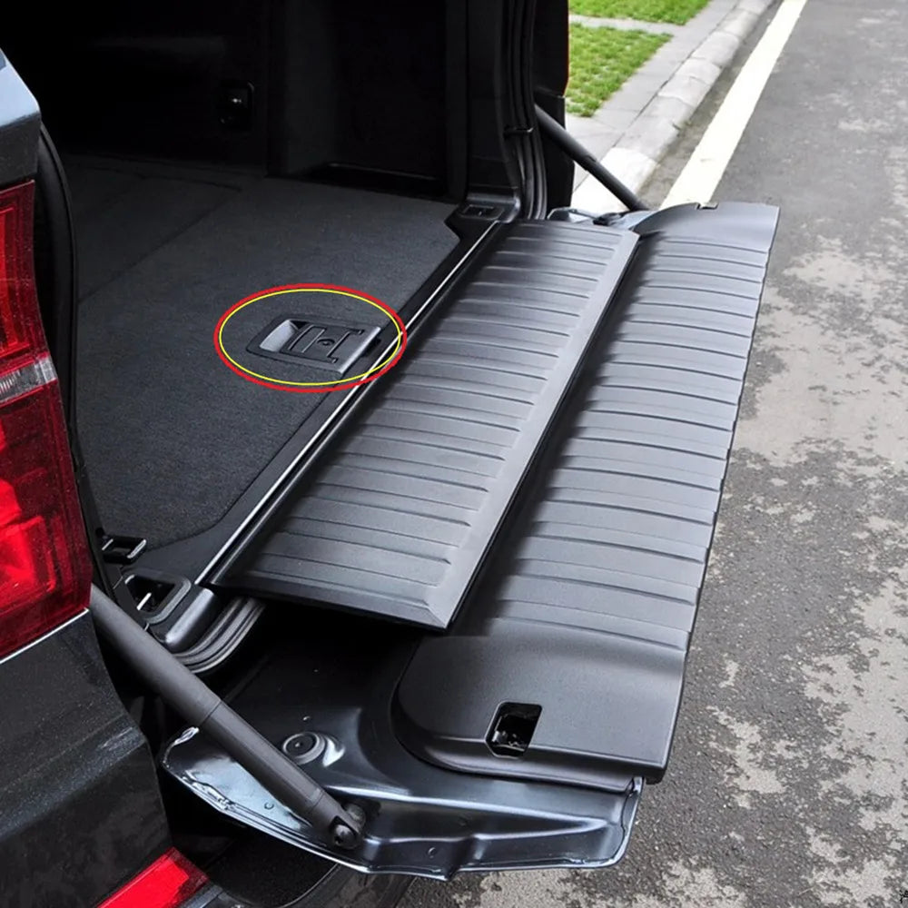 Car Rear Trunk Tail Cover Bottom Plate Mat Floor Carpet Trunk Handle Key Hole For BMW 5 SERIES E61 X5 X6 E70 E71 51476958161