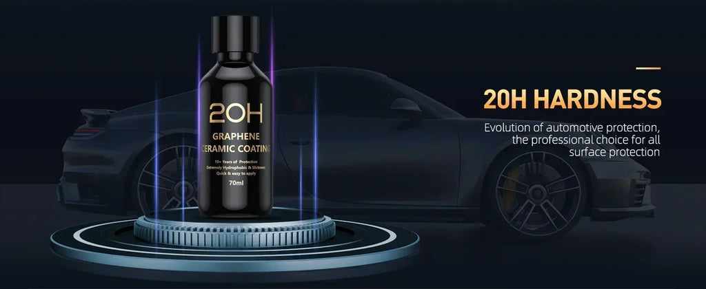 Graphene Ceramic Coating 20H/12H with Self Healing and UV Track Technology Car Detailing Professionals 10+ Years of Protection