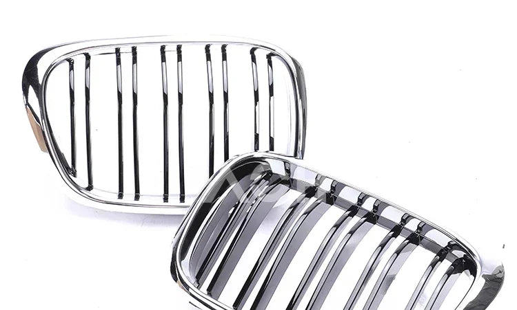 Front Bumper Lower Kidney Inside Grills Ventilation M Style Chrome Design Grille Facelift For BMW 5 Series E39 1997 -2003 LCI