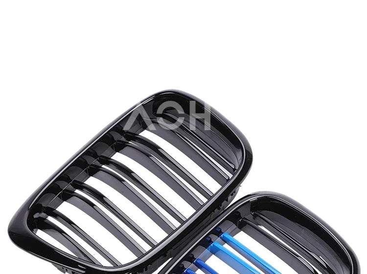 Front Bumper Lower Kidney Inside Grills Ventilation M Style Chrome Design Grille Facelift For BMW 5 Series E39 1997 -2003 LCI