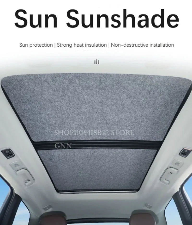 Customized For BYD Leopard Tai 3 Titanium 3 Denza B3 Electrostatic Car Skylight Sunshades Sunroof Blind Sun Shades UV Protection