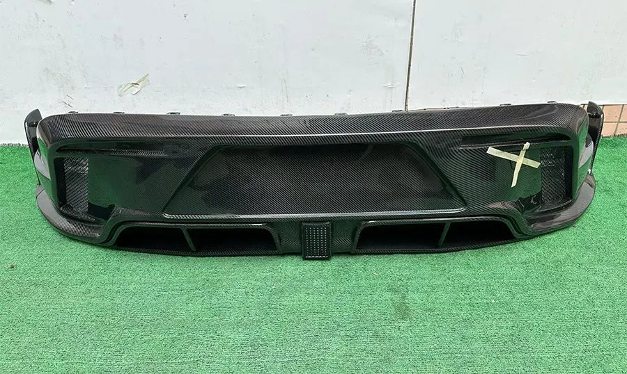 For Porsche Taycan Carbon fiber Diffuser rear bumper diffuser spoiler rear lip Shunt Car parts MS style upgrade body kit