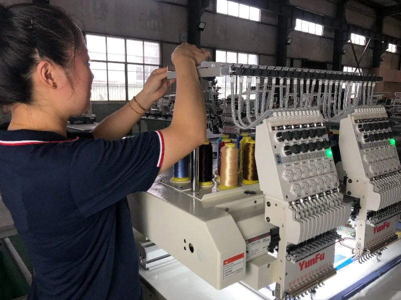 Computerized Embroidery Machine T-shirt Logo Cap Embroidery Industrial Grade Smart Motor High Speed for Home Business
