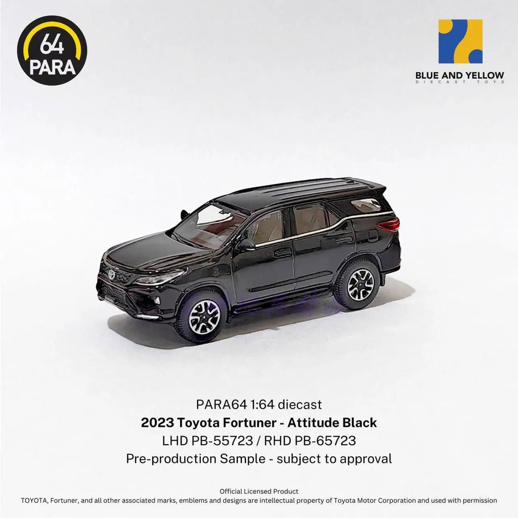 PARA 1:64 Fortuner 2023 Alloy Car Diecasts & Toy Vehicles Car Model Miniature Scale Model Car Toys For Children