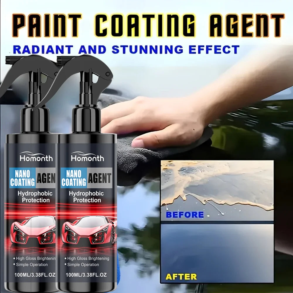 3in 1 Car Ceramic Nano Coating Liquid Coat Nano Crystal Hydrophobic Layer Polishing Paint Coating Agent - 3in 1 Car Polis