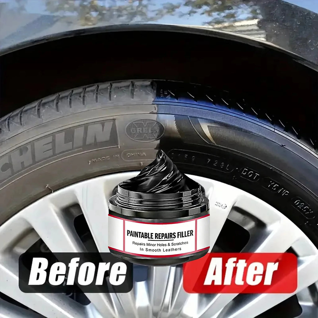 Automotive Plastic Repair Agent Car Interior Exterior Plastic Polishing Wax, Scratch Repair Anti-aging Cream, Suitable for Tires
