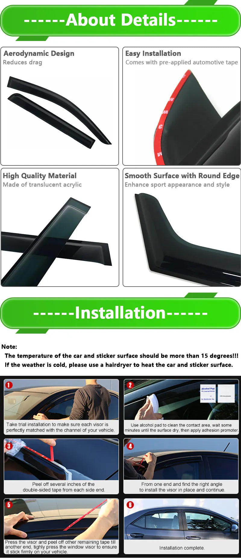For Toyota Land Cruiser 250 Prado Lc250 2024 2025 2026 Car Rain Shield Rain Sun Guard Deflectors Weathershield Window Visor