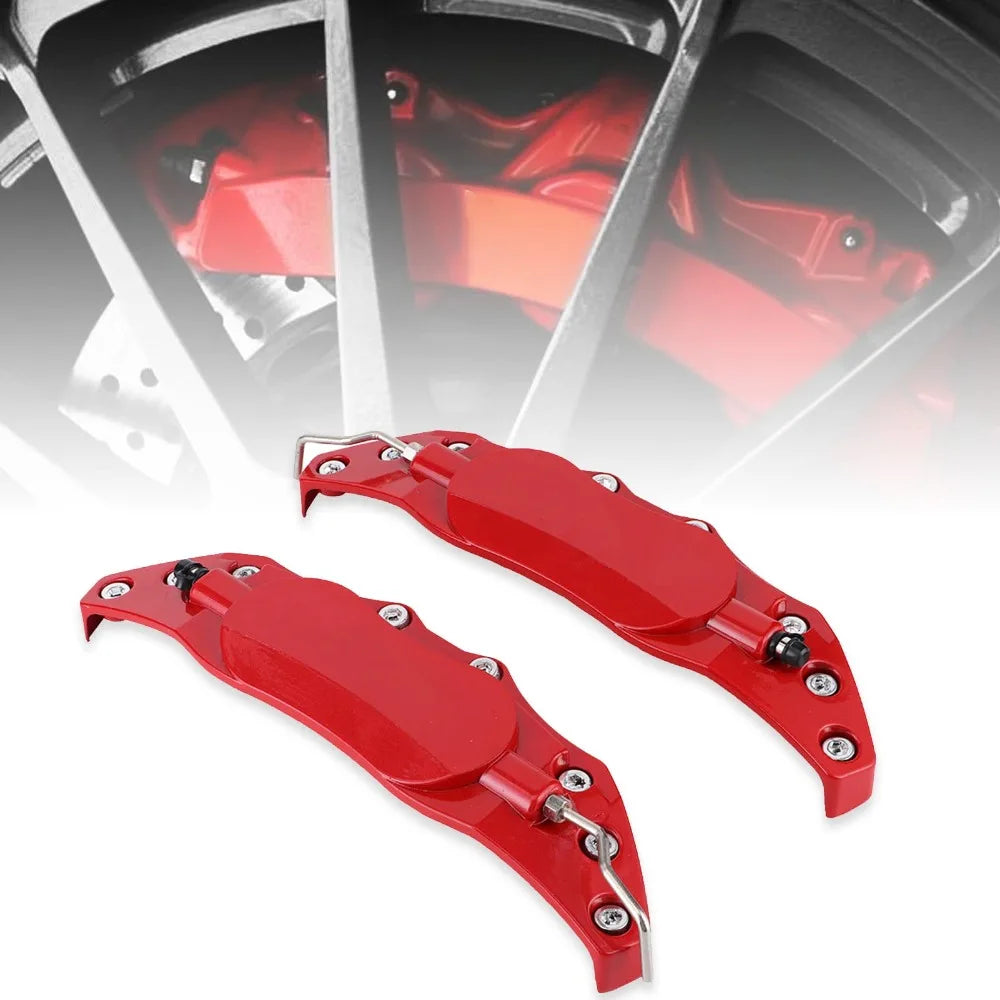 Racing Brake Caliper Covers 1 Pair of Universal Front And Rear Brake Caliper Covers Suitable For All Wheels Car Accessories