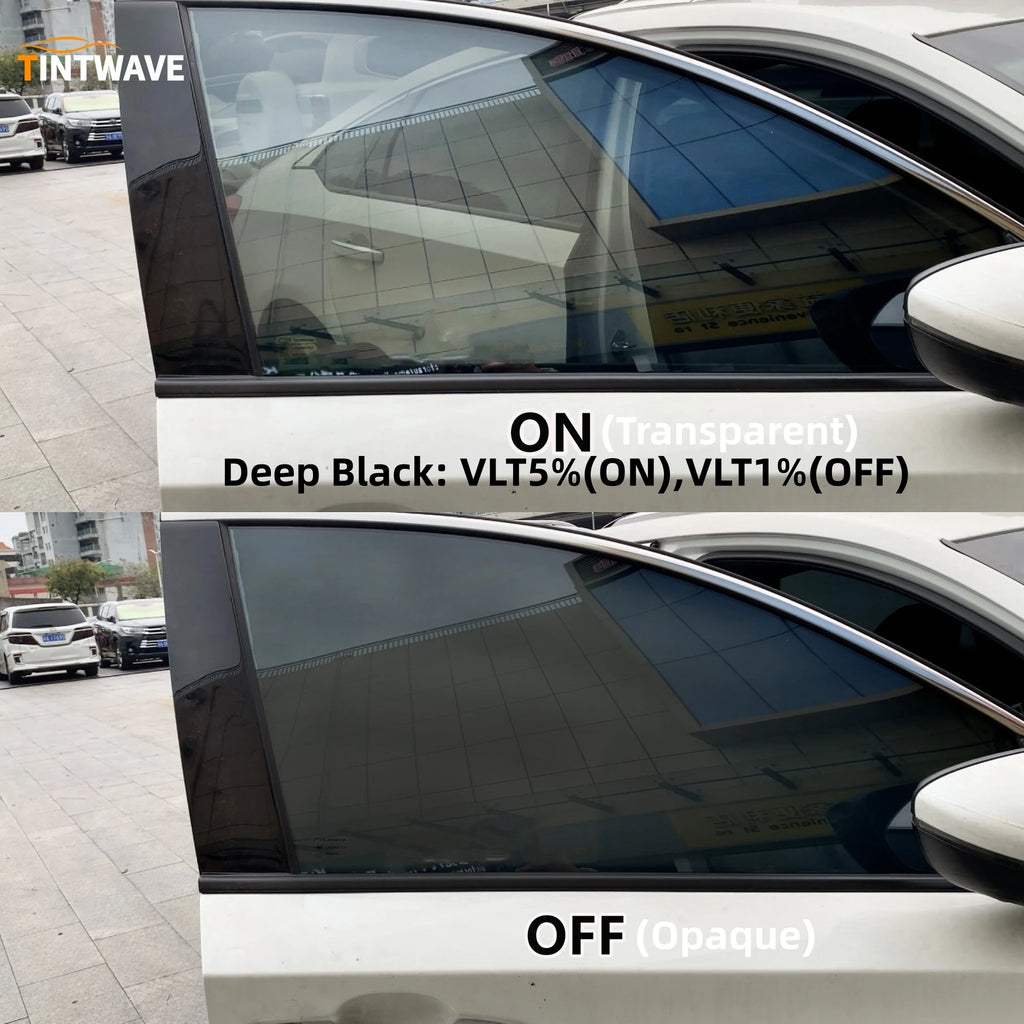 TINTWAVE Switchable Smart Tint Auto Window Dimming Film Heat UV Block Car Tint