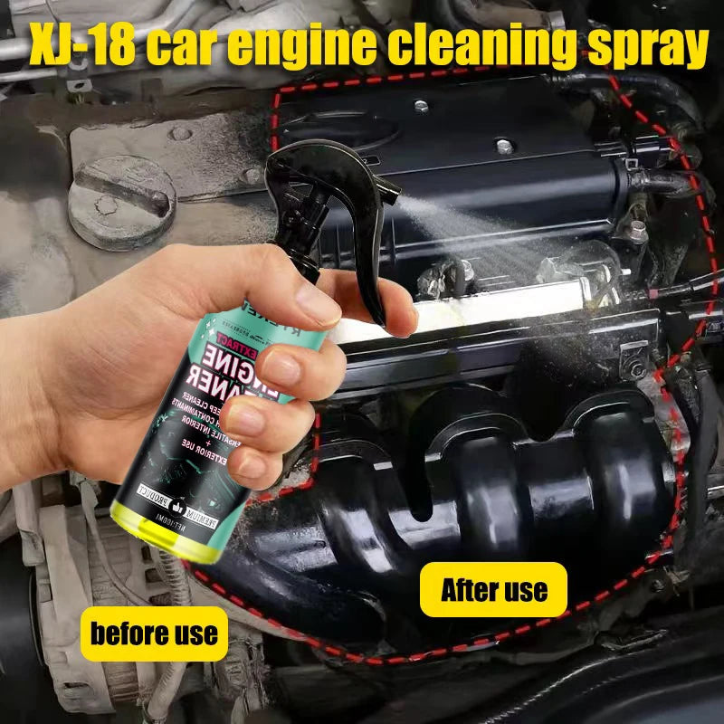 Car Engine Compartment Cleaning Agent, No Water Wash Oil Stain Remover, Deep Rust Removal and Cleaning/c.