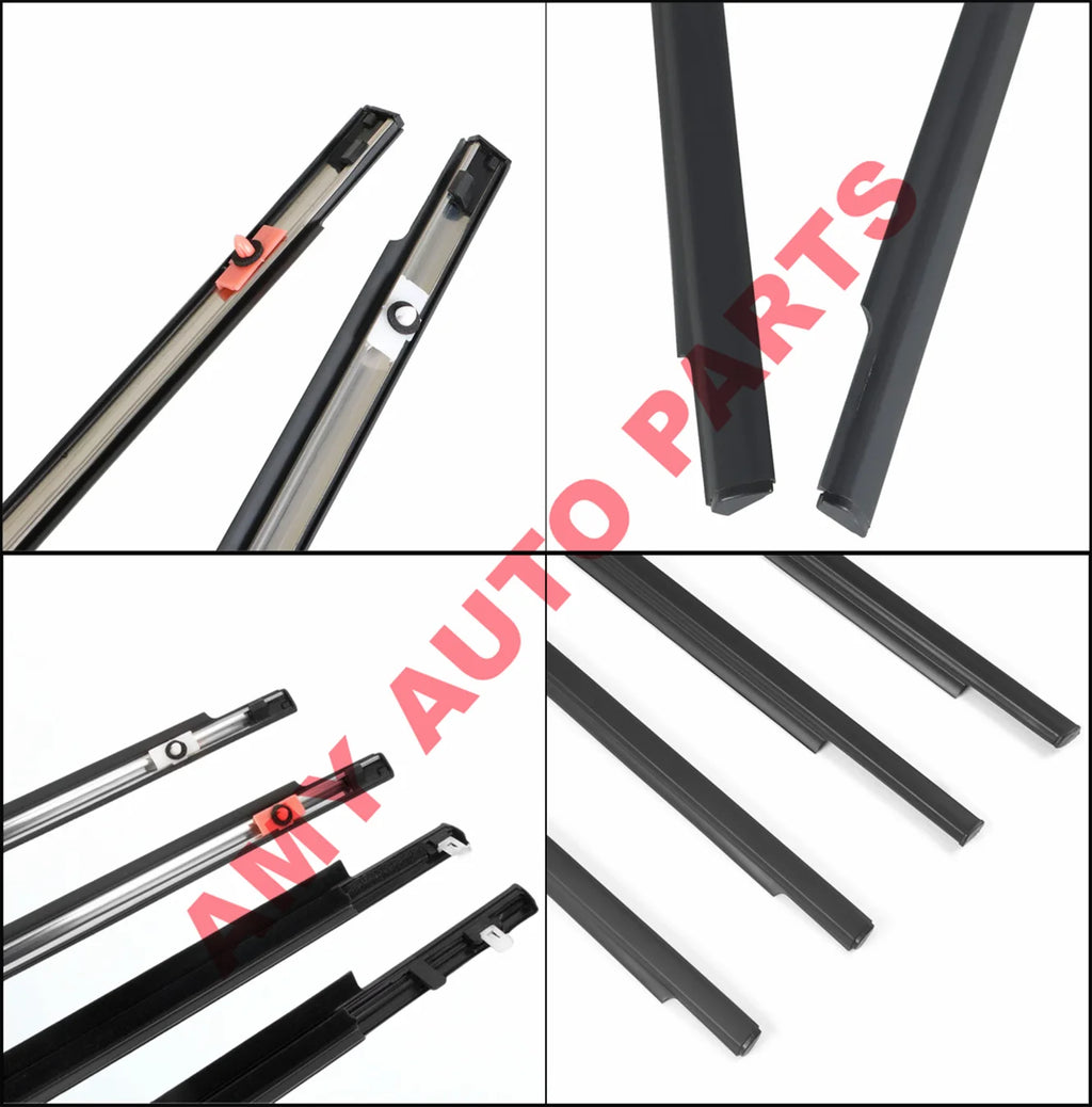 Outer Door Belt Molding Rubber Window Weatherstrip Seal Trim For Toyota FJ Cruiser 2007-2014