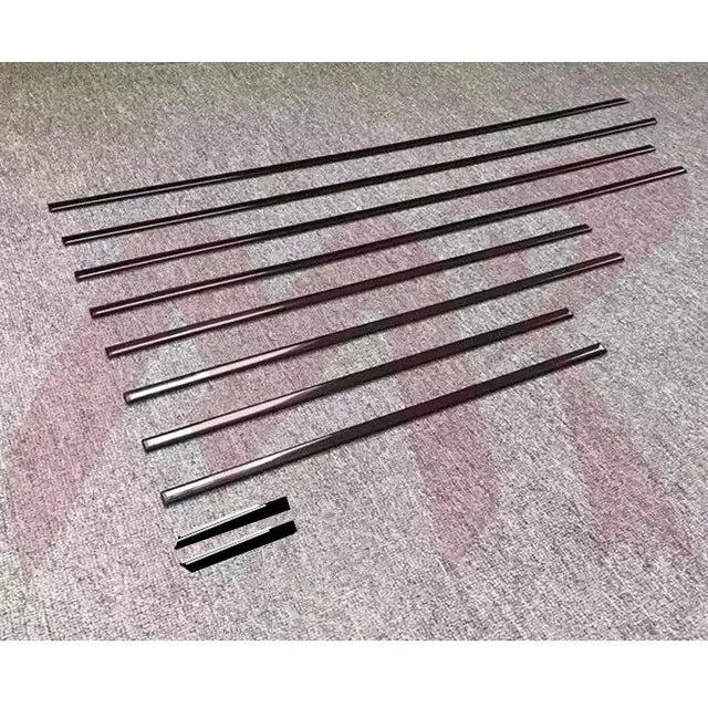 10pcs Acrylic Side Body Moulding Cover Trim Accent For Benz AMG W463 G63 G65 G500 Sticker Accessories Car Styling