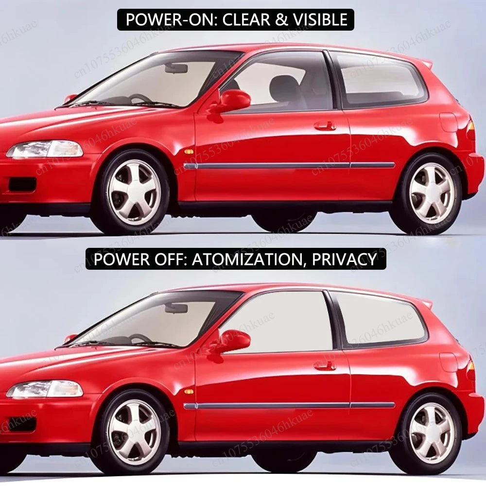 Custom Color Switchable PDLC Smart Window Film Self Adhesive Electric Privacy Glass Tint For Home & Car Windows