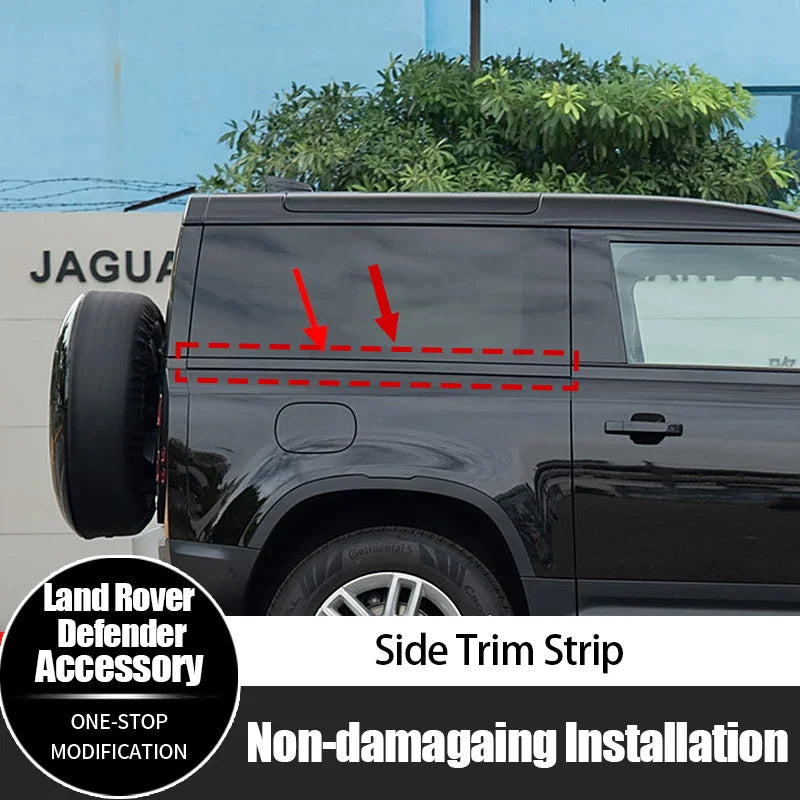 1Pair For Land Rover Defender 90/110 Trim Strip No-Hole Side Ladder Storage Box With Hole Decorative Panel 2026 Car Accessories