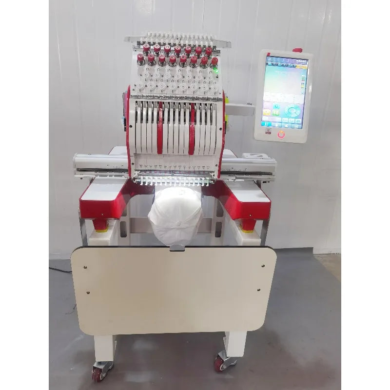 Computerized Embroidery Machine T-shirt Logo Cap Embroidery Industrial Grade Smart Motor High Speed for Home Business